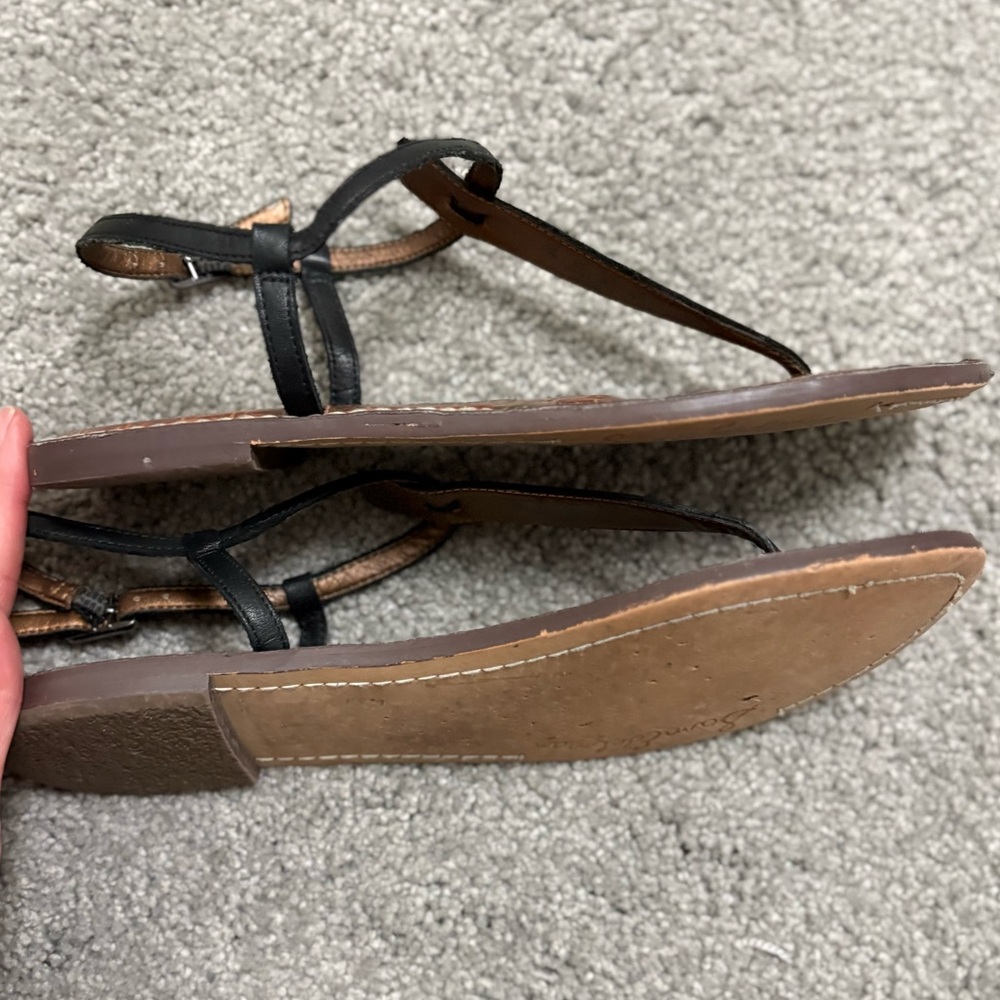 Sam Edelman Gigi Thong T- Strap Sandal - Black - Size 7.5 - Picture 5 of 9